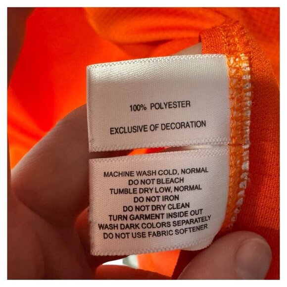 Cutter & Buck Polo Shirt Men's 3XB orange Collared Golf Active dry tech - Picture 6 of 6